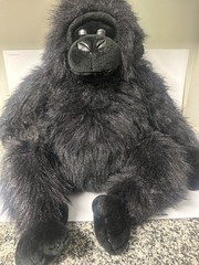 Vintage Kids Of America Corp Gorilla Jumbo Plush Black Zoo Animal 1999