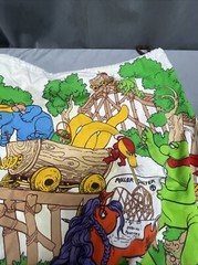 Puggles On Roller Coaster From The Lost Forests Australia Draw String Large Bag