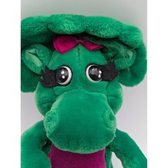 Baby Bop Plush Green Purple 1992 Barney Dinosaur Stuffed Animal Lyons Group