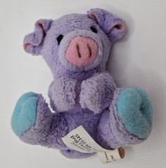 Whimzy Pets Purple Pig Mini Plush 2.75” “Splat”