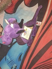 Webkinz Purple Emperor Dragon With Attached Tag Code HM178 Retired HTF